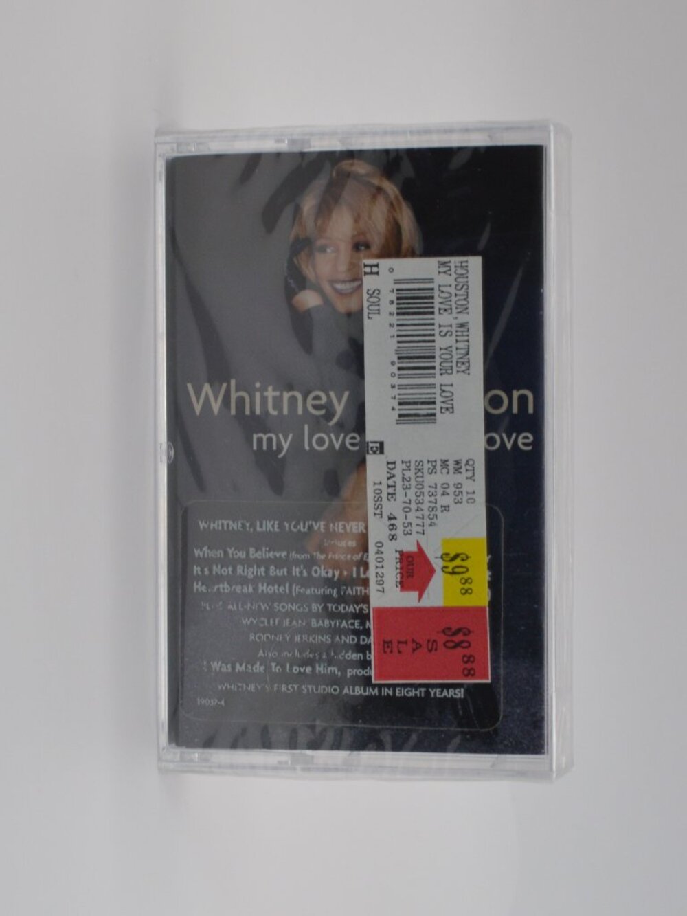 Cassette Tape - Whitney Houston My Love is Your Love 1998 - NWT